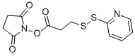 3-(2-吡啶二硫代)丙酸N-羟基琥珀酰亚胺酯结构式_68181-17-9结构式