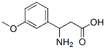 3-氨基-3-(3-甲氧基苯基)-丙酸结构式_68208-19-5结构式