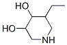 3,4-Piperidinediol, 5-ethyl-(9ci) Structure,682331-09-5Structure