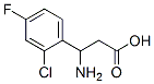 3-氨基-3-(2-氯-4-氟苯基)-丙酸结构式_682803-74-3结构式