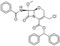 (6R,7R)-7-(苯甲酰基氨基)-3-(氯甲基)-7-甲氧基-8-氧代-5-噁-1-氮杂双环[4.2.0]-2-辛烯-2-羧酸二苯基甲酯结构式_68313-94-0结构式