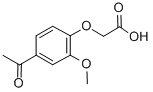 (4-乙酰基-2-甲氧基苯氧基)-乙酸结构式_68461-48-3结构式