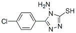 4-氨基-3-(4-氯苯基)-5-疏基-4H-1,2,4-噻唑结构式_68468-95-1结构式