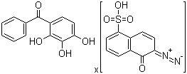 2,3,4-三羟基二苯甲酮 1,2-二叠氮基萘醌-5-磺酸酯结构式_68510-93-0结构式
