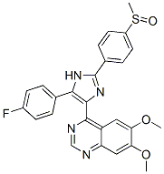 Quinazoline, 4-[5-(4-fluorophenyl)-2-[4-(methylsulfinyl)phenyl]-1h-imidazol-4-yl]-6,7-dimethoxy-(9ci) Structure,688359-17-3Structure