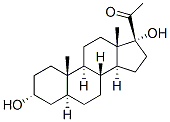 5-Alpha-妊娠-3-alpha-17-二醇-20-酮结构式_6890-65-9结构式