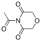 3,5-Morpholinedione, 4-acetyl-(9ci) Structure,68985-06-8Structure