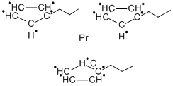 三(异丙基环戊二烯)化镨结构式_69021-86-9结构式