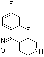 (Z)-(2,4-二氟苯基)-4-哌啶基甲酮肟结构式_691007-05-3结构式