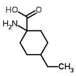 1-氨基-4-乙基环己烷羧酸结构式_69164-36-9结构式