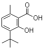 3-(1,1-二甲基乙基)-2-羟基-6-甲基苯甲酸结构式_6934-03-8结构式