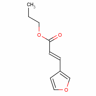 3-(3-呋喃)-2-丙酸丙酯结构式_6938-33-6结构式