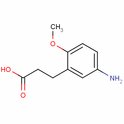 3-(5-氨基-2-甲氧基苯基)丙酸结构式_69447-76-3结构式