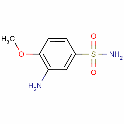 3-氨基-4-甲氧基苯磺酰胺结构式_6973-08-6结构式