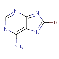 8-溴-9H-嘌呤-6-胺结构式_6974-78-3结构式