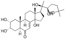 (2a,3a,5a,22R)-2,3,14,20,22,25-Hexahydroxycholest-7-en-6-one Structure,698975-64-3Structure
