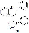 4-Phenyl-5-(2-phenylquinolin-4-yl)-4h-1,2,4-triazole-3-thiol Structure,70059-80-2Structure
