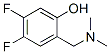 2-二甲氨基甲基-4,5-二氟苯酚结构式_704884-78-6结构式