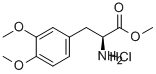 (S)-3,4-dimethoxyphenylalanine methyl ester hydrochloride Structure,70494-48-3Structure