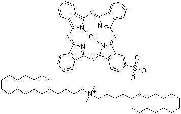 N,n-dimethyl-n-octadecyl-1-octadecanaminium-(sp-4-2)-[29h,31h-phthalocyanine-2-sulfonato-n29,n30,n31,n32]cuprate Structure,70750-63-9Structure
