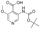 3-(Tert-Butoxycarbonylamino)-5-methoxyisonicotinic acid Structure,709666-22-8Structure