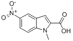 1H-Indole-2-carboxylic acid, 1-methyl-5-nitro- Structure,71056-94-5Structure
