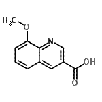 (9ci)-8-甲氧基-3-喹啉羧酸结构式_71082-36-5结构式