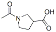 (9ci)-1-乙酰基-3-吡咯烷羧酸结构式_712270-40-1结构式