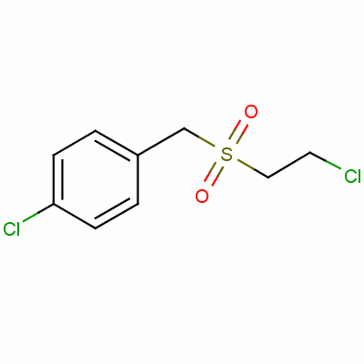 1-氯-4-[[(2-氯乙基)磺酰基]甲基]-苯结构式_71501-39-8结构式