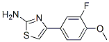 4-(3-Fluoro-4-methoxyphenyl)thiazol-2-ylamine Structure,716-75-6Structure