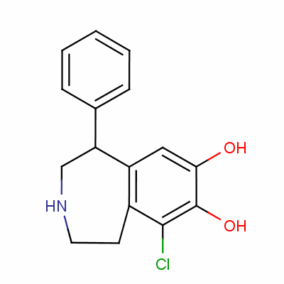 (+/-)-6-Chloro-7,8-dihydroxy-1-phenyl-2,3,4,5-tetrahydro-1h-3-benzazepine hydrobromide Structure,71636-61-8Structure