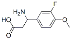 3-氨基-3-(3-氟-4-甲氧基苯基)-丙酸结构式_717-79-3结构式