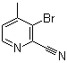3-溴-4-甲基-2-吡啶甲腈结构式_717843-45-3结构式