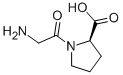 1-(2-氨基-乙酰基)-吡咯烷-2-羧酸结构式_71884-56-5结构式