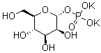 α-D(+)-甘露糖 1-磷酸二钾盐结构式_71888-67-0结构式