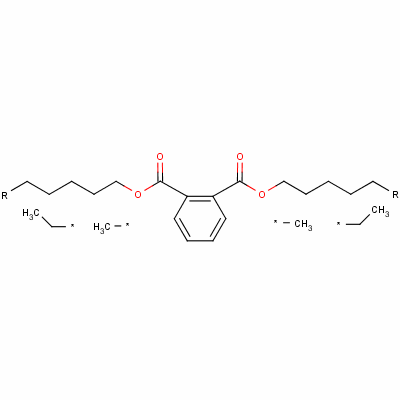 二异庚基 邻苯二甲酸酯结构式_71888-89-6结构式