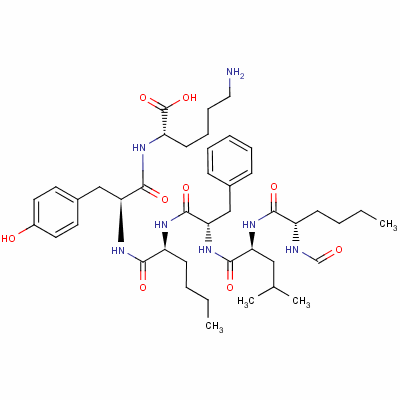 N-formyl-l-norleucyl-l-leucyl-l-phenylalanyl-l-norleucyl-l-tyrosyl-l-lysine Structure,71901-21-8Structure
