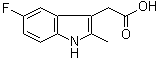 (5-Fluoro-2-methyl-1H-indol-3-yl)acetic acid Structure,71987-67-2Structure
