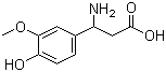3-氨基-3-(3-甲氧基-4-羟基苯基)丙酸结构式_72076-93-8结构式