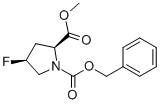 (2S,4S)-4-fluoro-1,2-Pyrrolidinedicarboxylic acid 2-methyl 1-(phenylmethyl) ester Structure,72180-14-4Structure