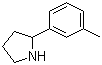 2-(3-Methylphenyl)pyrrolidine Structure,72216-05-8Structure
