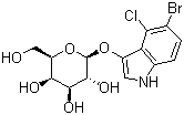 5-溴-4-氯-3-吲哚-beta-d-半乳糖吡喃糖苷结构式_7240-90-6结构式