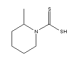 PIP二硫代氨基甲酸甲基哌啶结构式_7256-21-5结构式