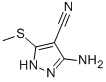 3-氨基-5-(甲基硫代)吡唑-4-甲腈结构式_72760-85-1结构式