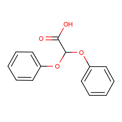 2,2-二苯氧基-乙酸结构式_729-89-5结构式