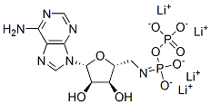 腺苷酰基亚胺二磷酸四锂盐结构式_72957-42-7结构式