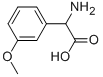氨基-(3-甲氧基-苯基)-乙酸结构式_7314-43-4结构式