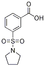 3-(1-吡咯烷磺酰基)苯甲酸结构式_7326-79-6结构式