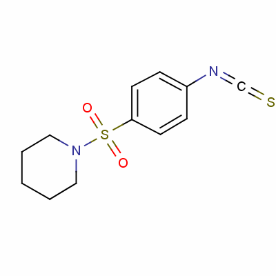 1-[(4-异硫代氰酰基苯基)磺酰基]哌啶结构式_7356-55-0结构式