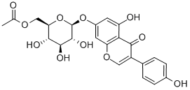 6-O-乙酰染料木苷结构式_73566-30-0结构式